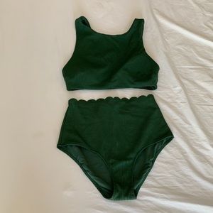Aerie High Waisted Bikini Set XS/S